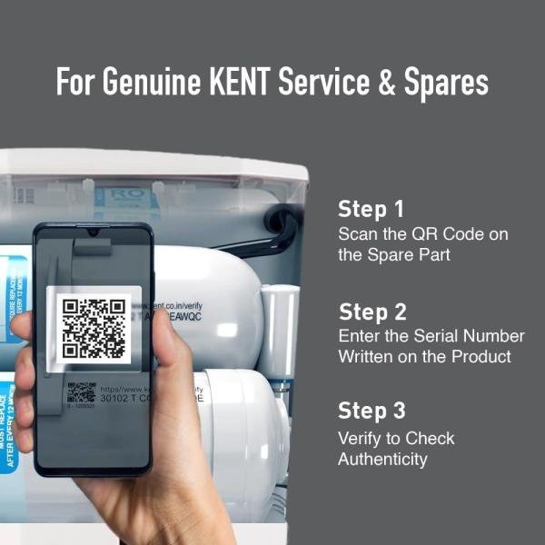 KENT Grand RO Water Purifier | Advanced RO Tech for Sabse Shudh Paani | RO+UF+TDS Control + UV LED Tank | 8L | 20LPH Flow | Ideal for Borewell/Tanker/Municipal Water | Largest Service Network