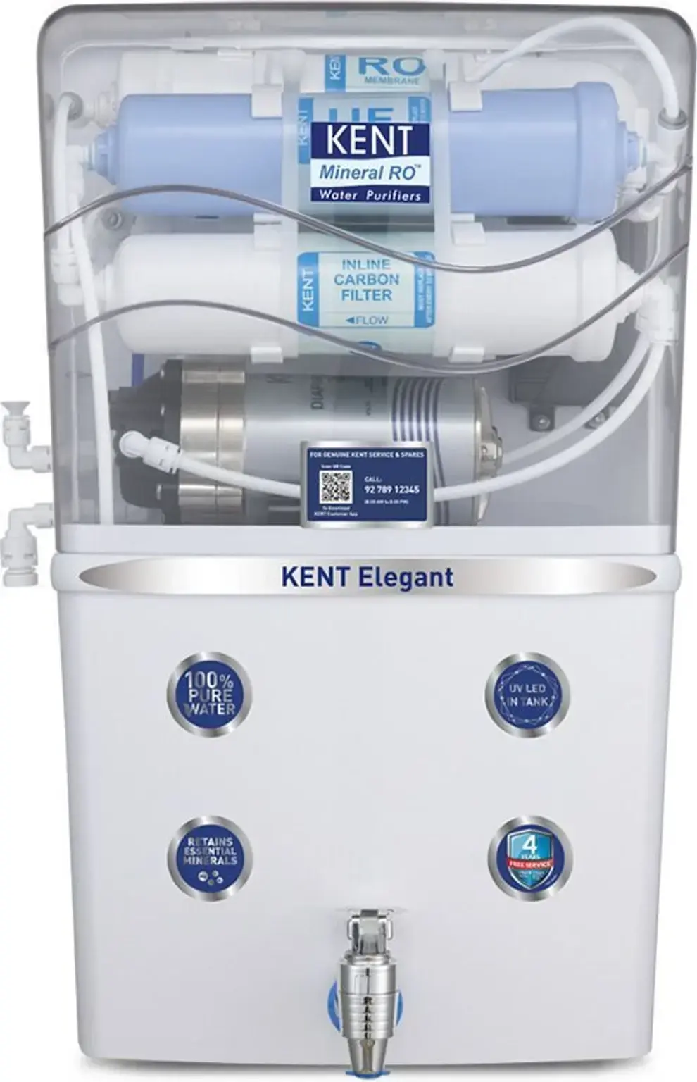 KENT Elegant RO Water Purifier| 4 Years Free Service